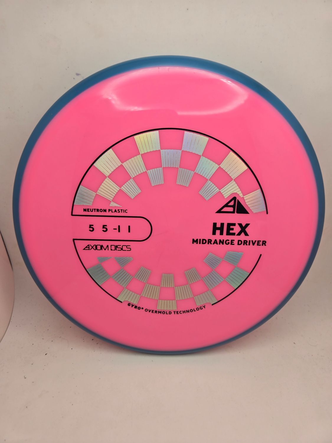 Axiom Discs Hex Neutron Soft Pink with Blue Rim 174g