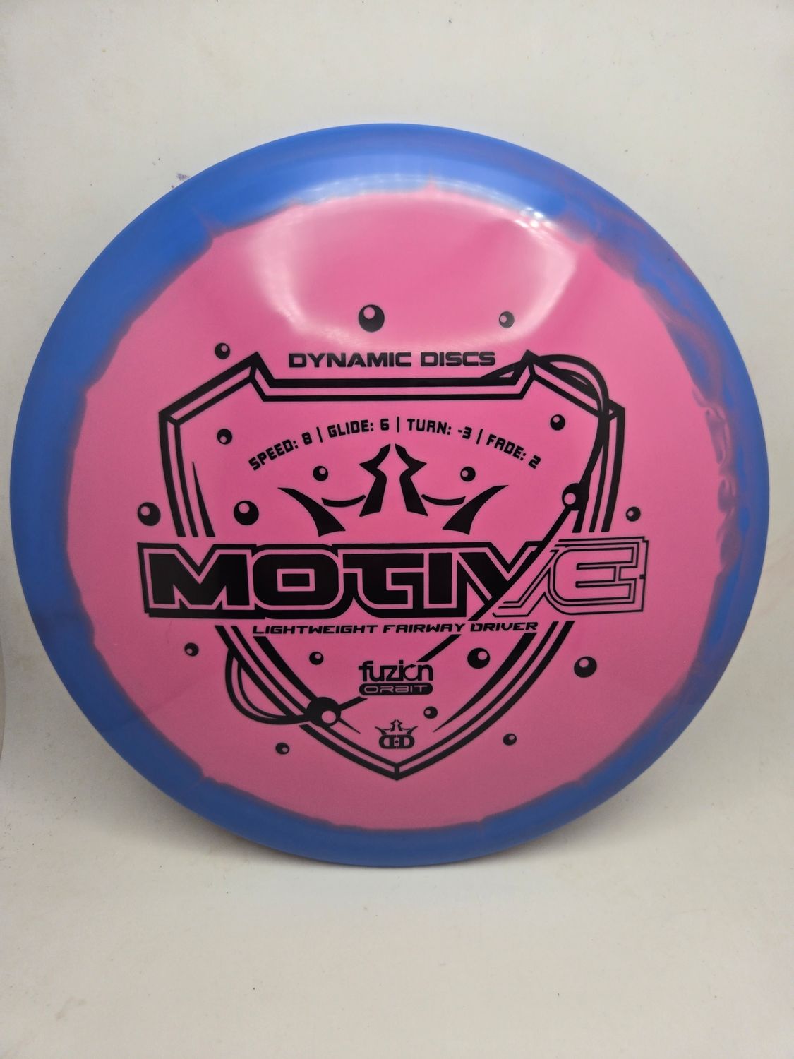 Dynamic Discs Fuzion Pink/Blue Motive 148g