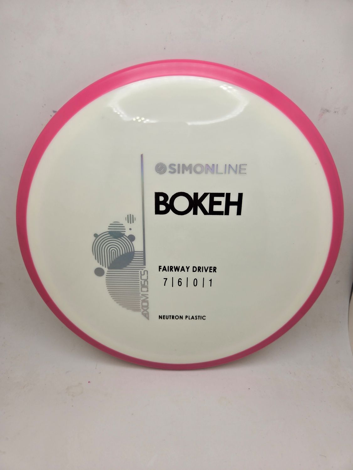 Axiom Neutron Bokeh - Stock White with Pink Rim 174g