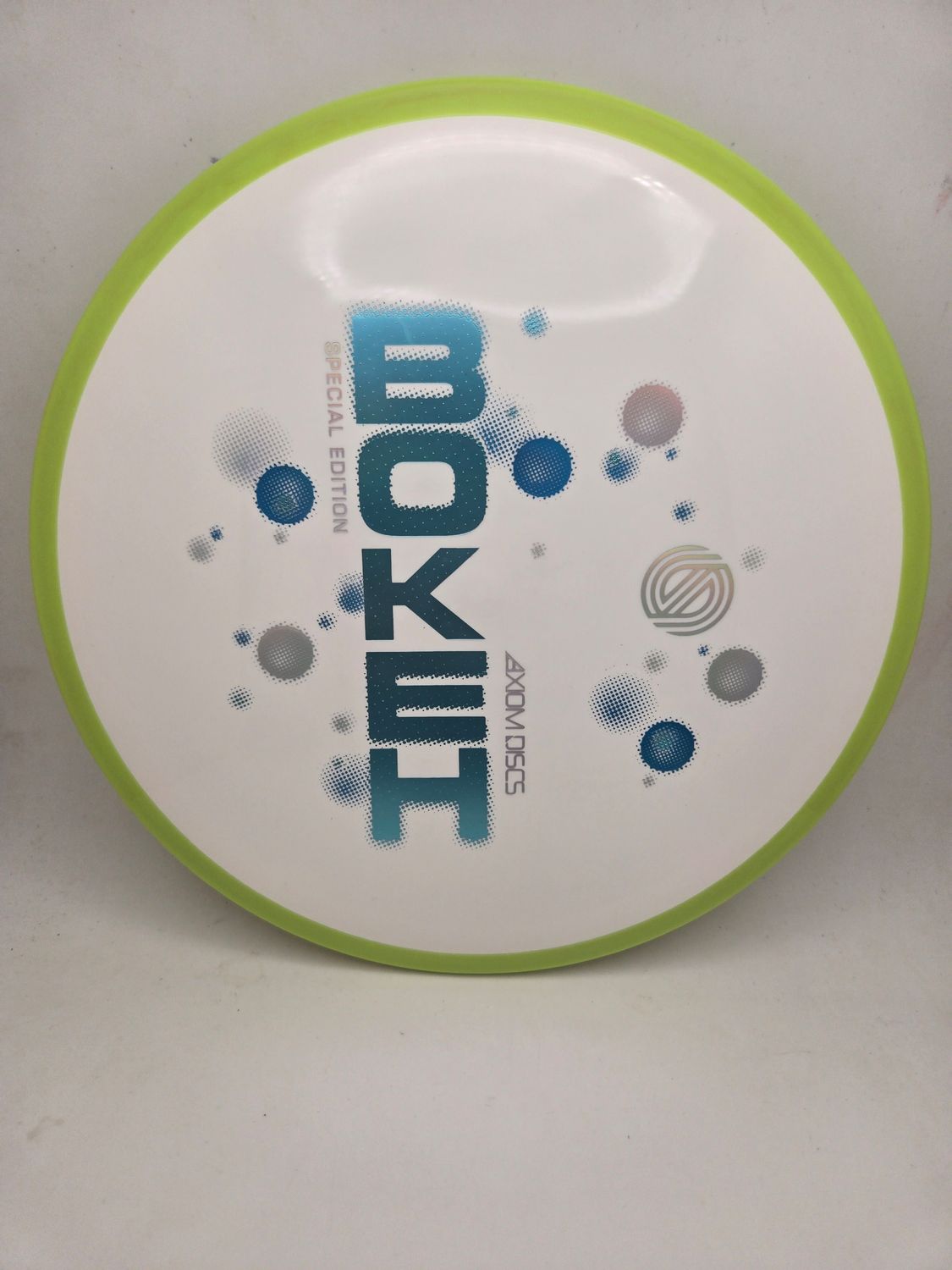 Axiom Neutron Bokeh - Special Edition White with Green Rim 172g