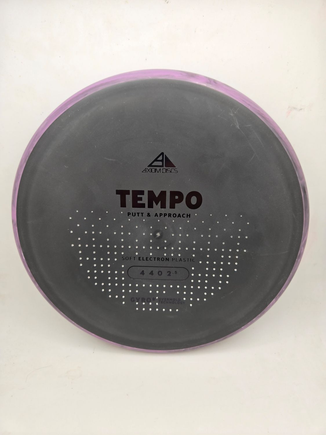 Axiom Discs Tempo Electron Soft Black with Purple Rim 175g