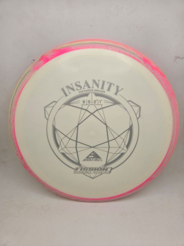 Axiom Discs Insanity White with Pink Swirly Rim Fission 146g