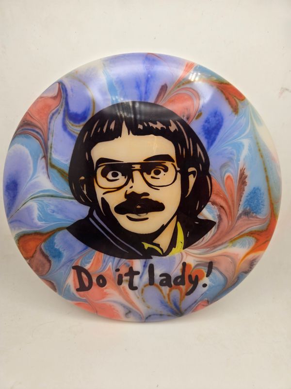 Latitude 64 Pearl Blank Dyed Blue/Red Chit "Do it lady!" Opto 158g