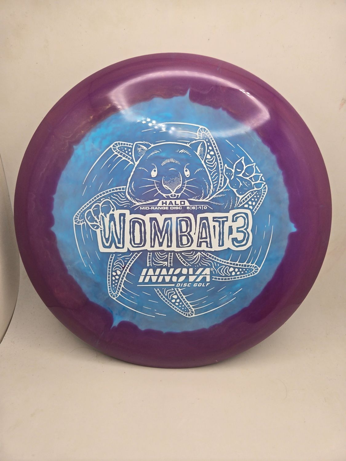 Innova Discs Halo Star Wombat3 Blue with Purple Rim 173g