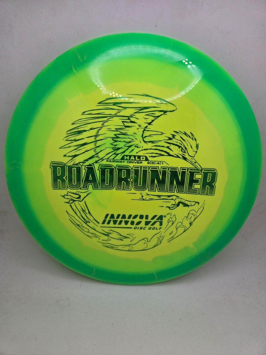 Innova Discs Halo Star Roadrunner Yellow with Green Rim 161g