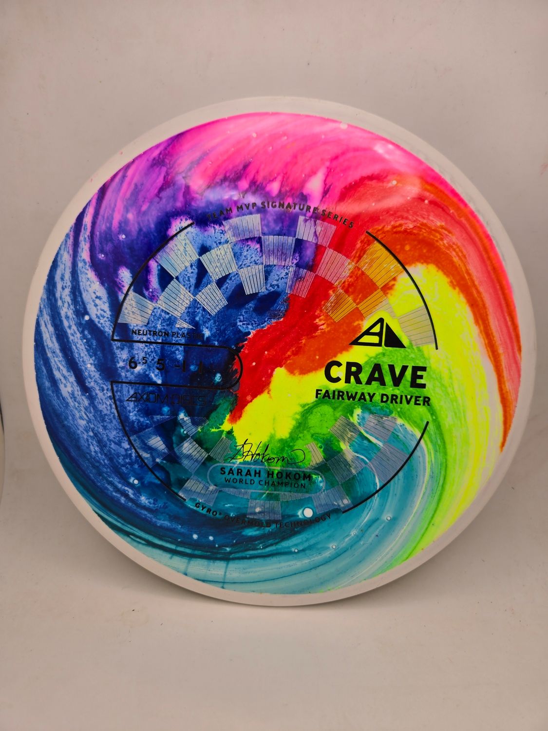 Axiom Discs Neutron Crave Sarah Hokom Dyed with White Rim 164g