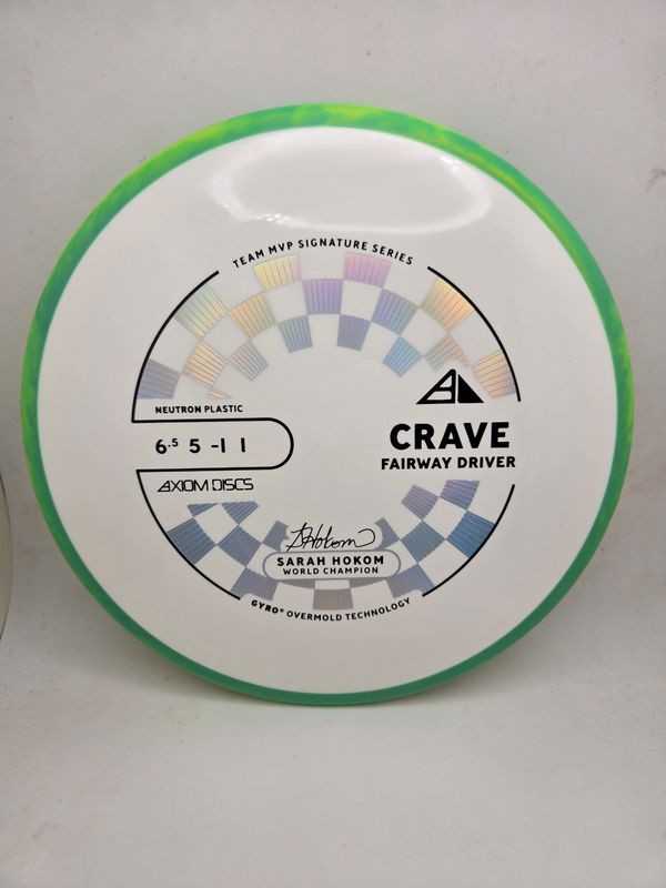 Axiom Discs Neutron Crave Sarah Hokom White Plate Teal Rim 169g