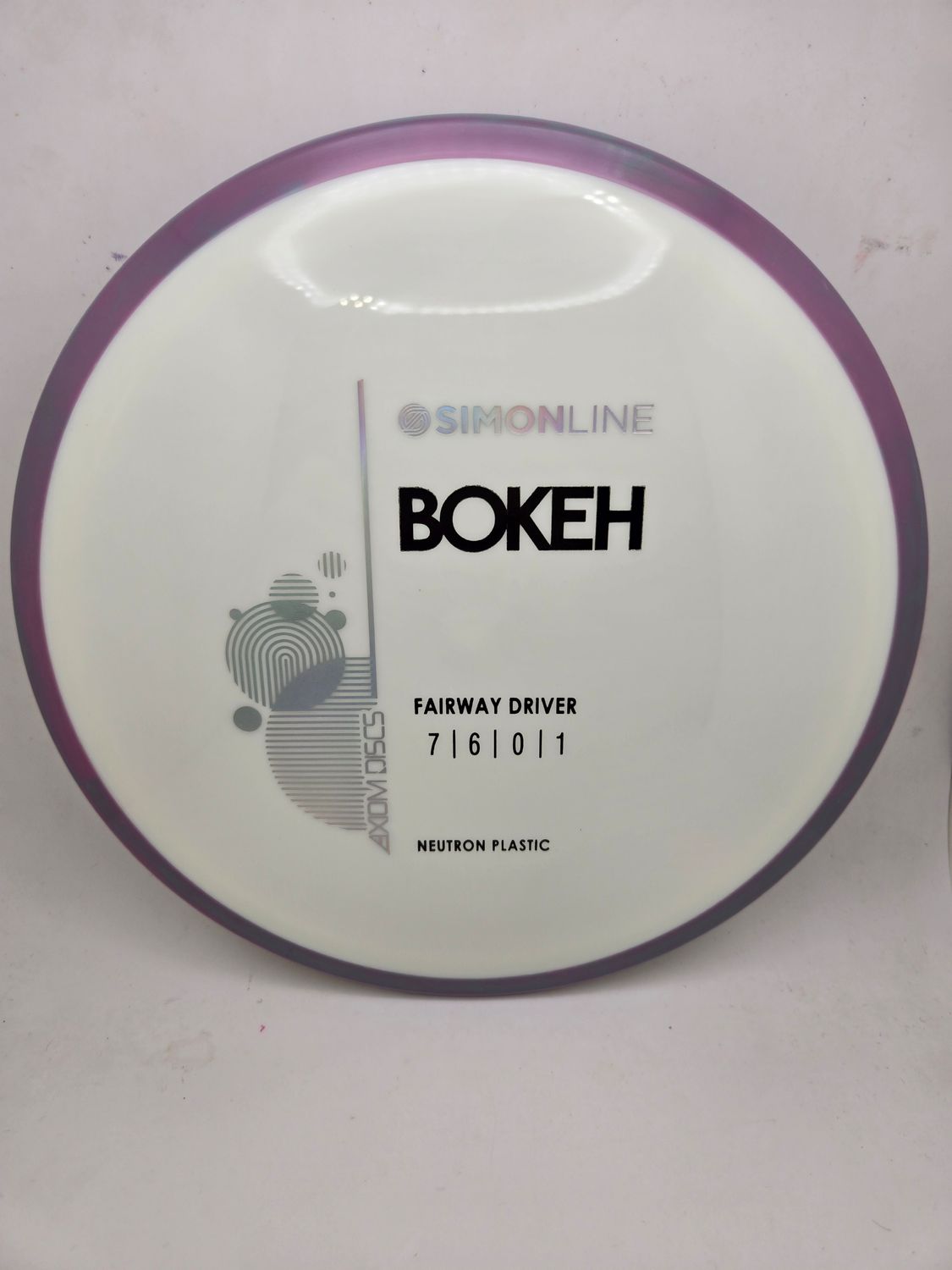 Axiom Neutron Bokeh - Stock White with Purple Rim 174g