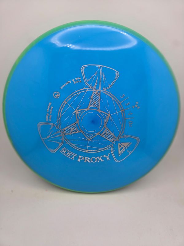 Axiom Discs Proxy Soft Neutron Blue with Green Rim 172g