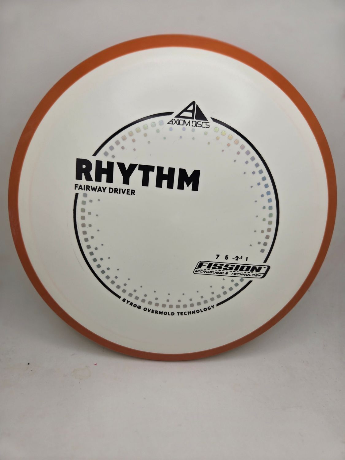 Axiom Discs Rhythm White with Orange Rim Fission 164g