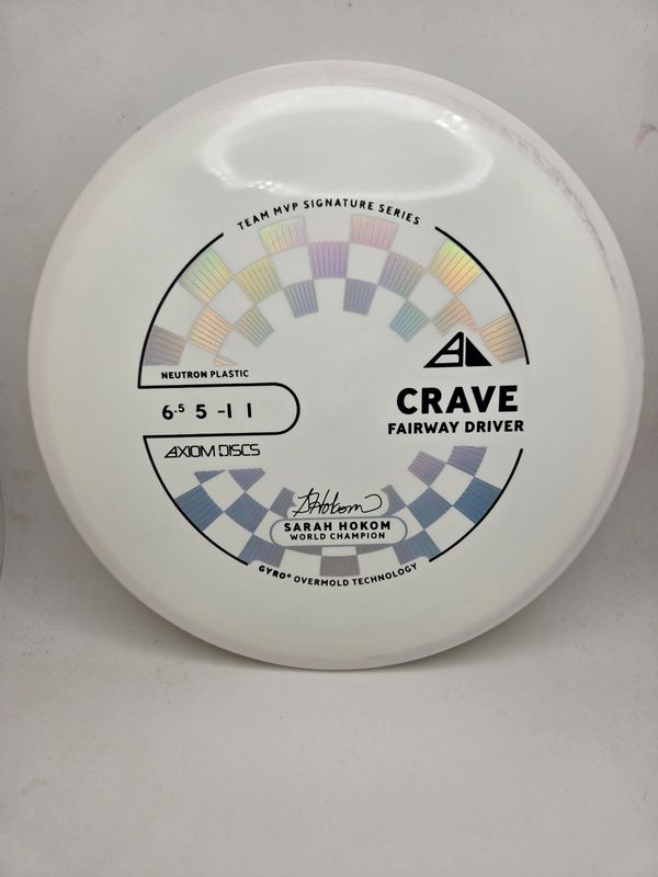 Axiom Discs Neutron Crave Sarah Hokom White Plate White Swirly Rim 164g