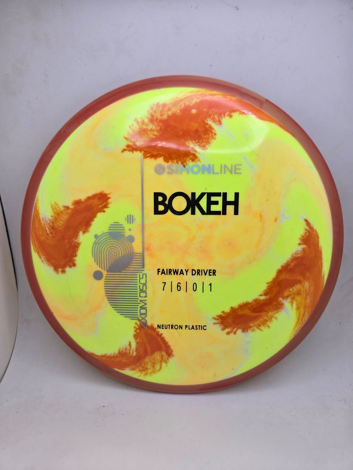 Axiom Neutron Bokeh Dyed with Orange Rim 171g