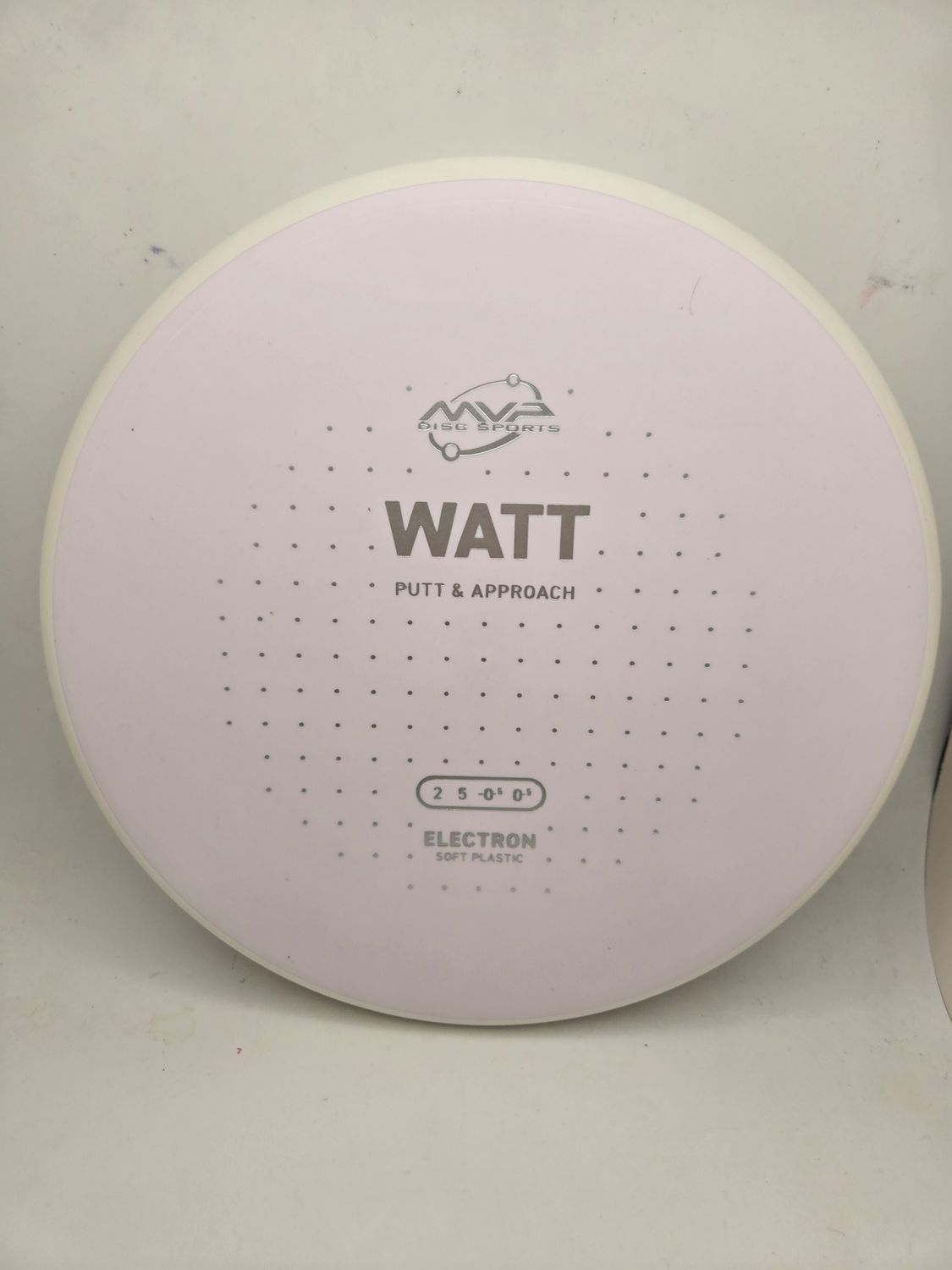 MVP Discs Electron Soft Watt White/Light Pink with White Rim 170g