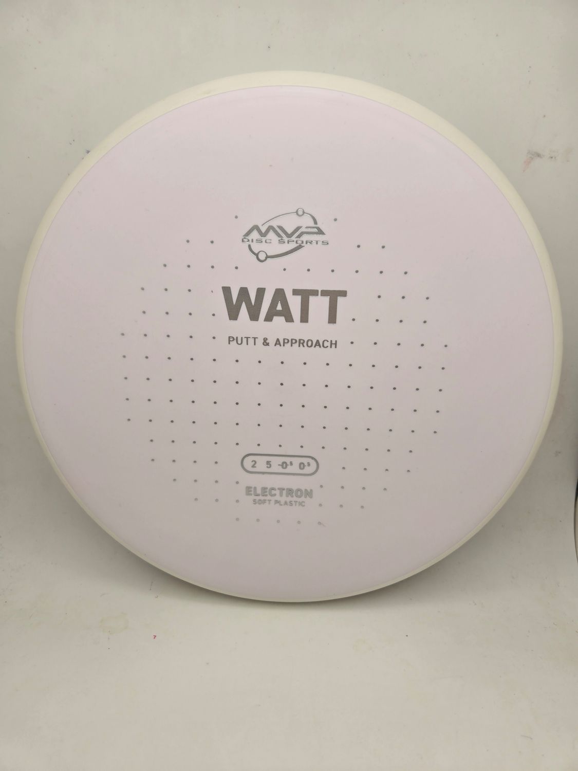 MVP Discs Electron Soft Watt White/Light Pink with White Rim 172g