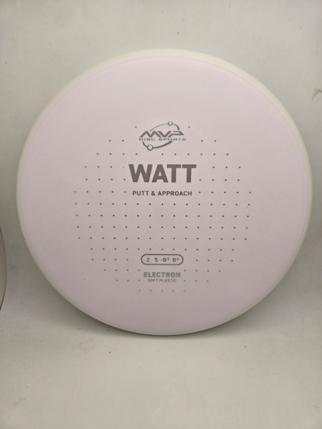 MVP Discs Electron Soft Watt White/Light Pink with White Rim 173g