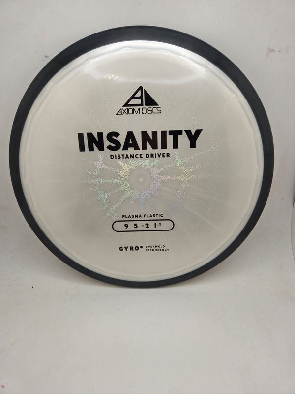 Axiom Discs Insanity Plasma White with Black Rim 168g