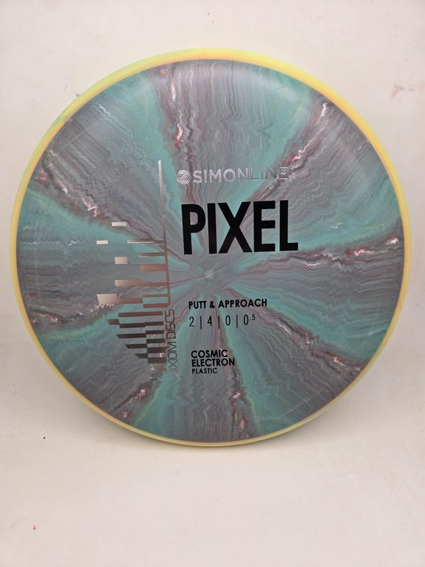 Axiom Discs- Simon Line - Cosmic Electron Pixel -  Purple with Orange Rim 175g