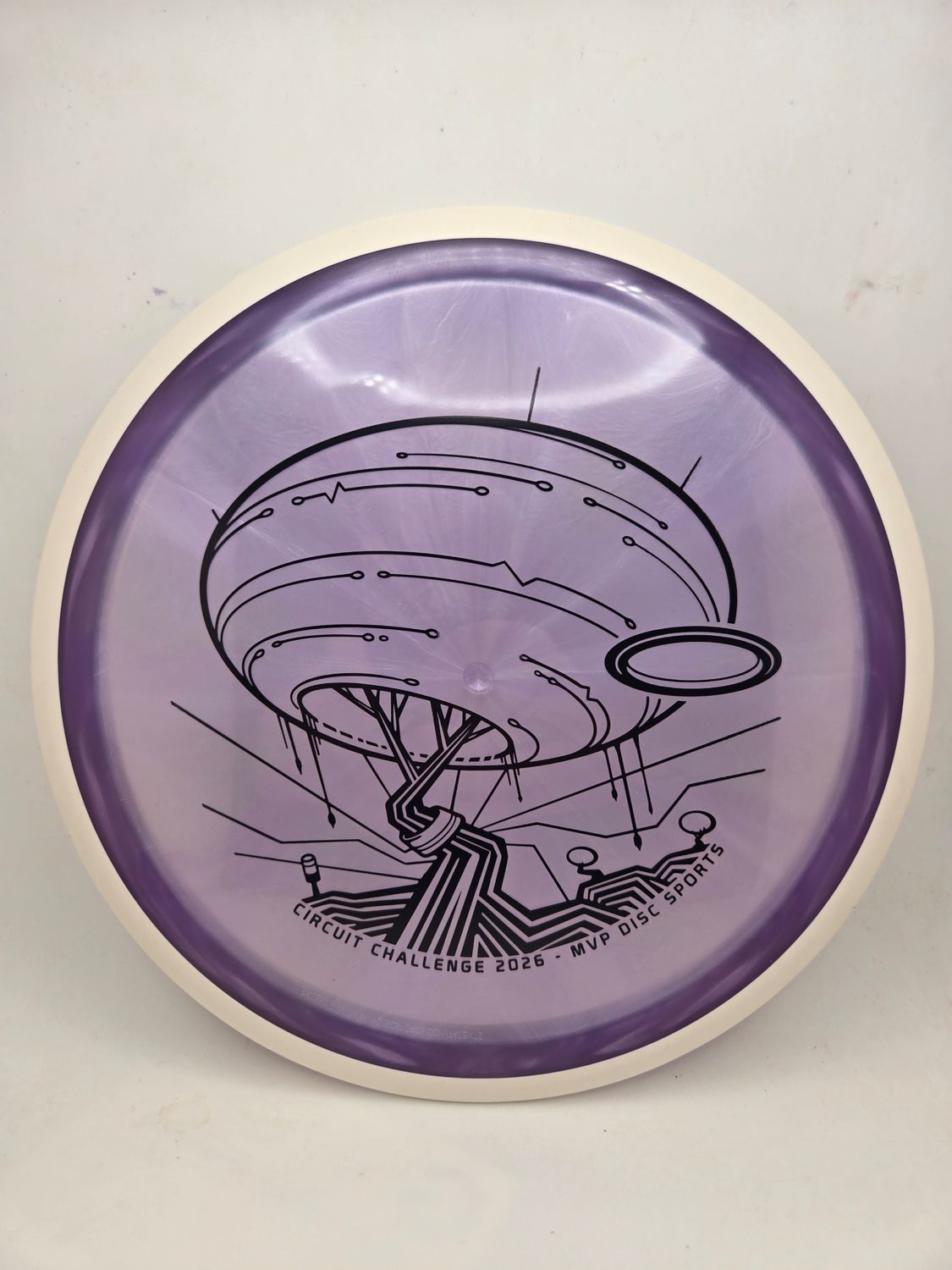 MVP Discs Circuit Challeng Cypher Proton Purple with White Rim 174g