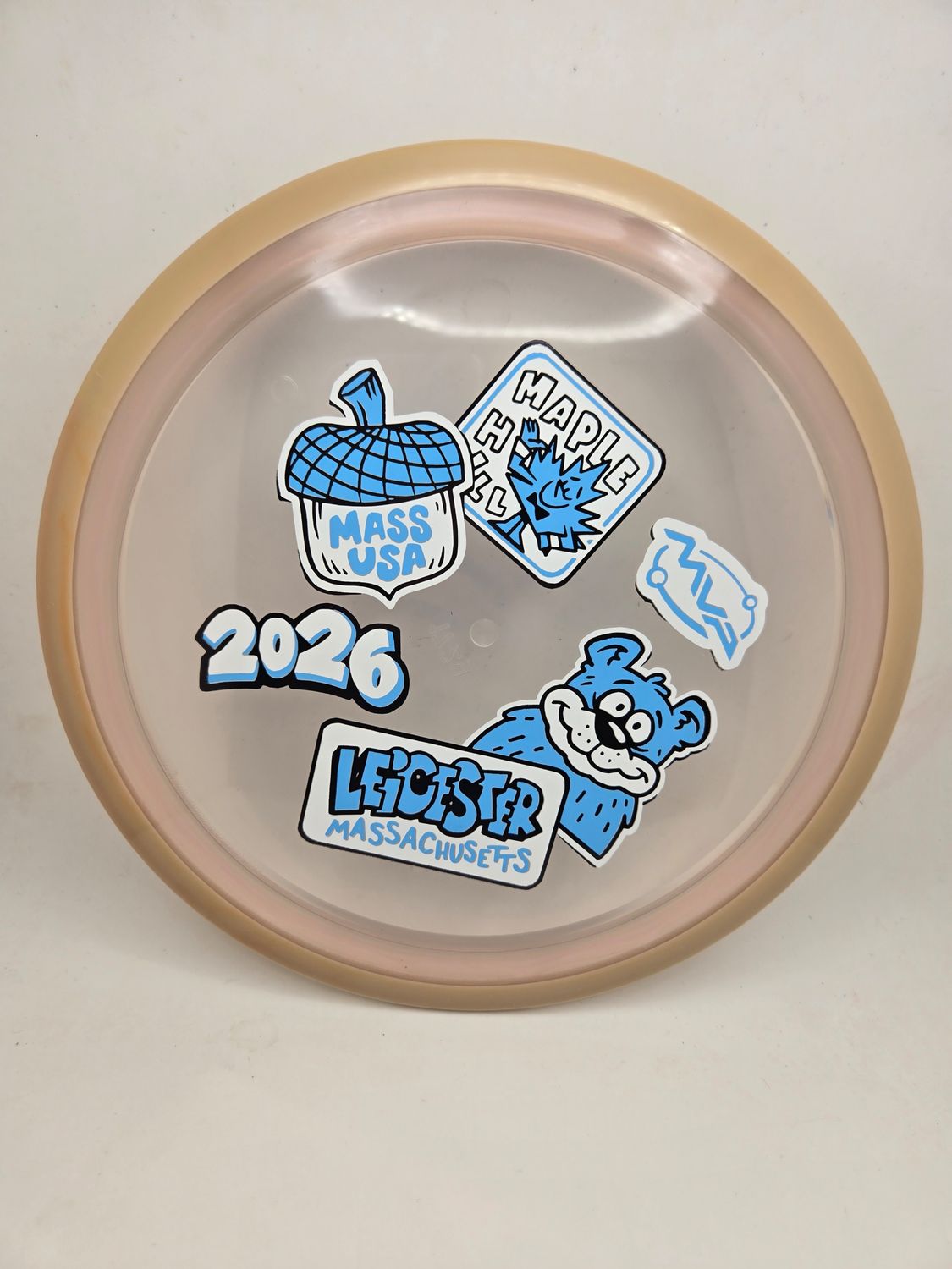 Axiom Discs MVP OPEN 2026 Proton Aspect Clear Pink with Tan Rim 172g
