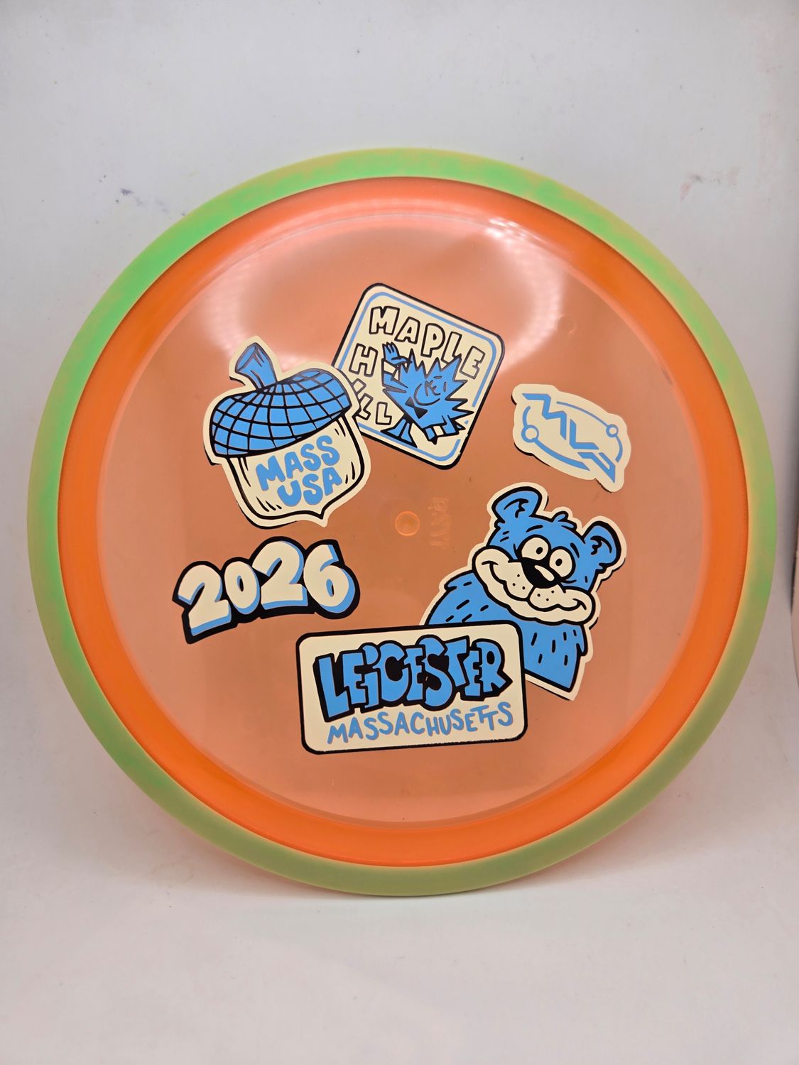 Axiom Discs MVP OPEN 2026 Proton Aspect Orange with Yelllow/Green Rim 172g