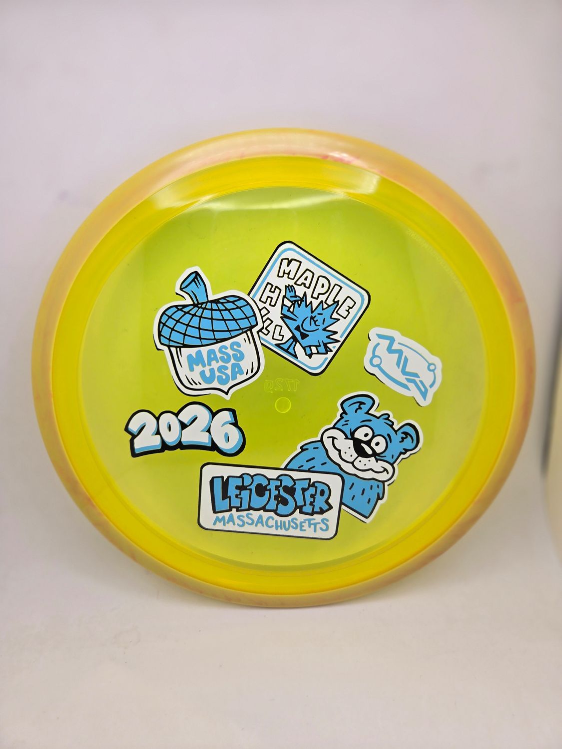 Axiom Discs MVP OPEN 2026 Proton Aspect Yellow with Swirly Orange Rim 172g