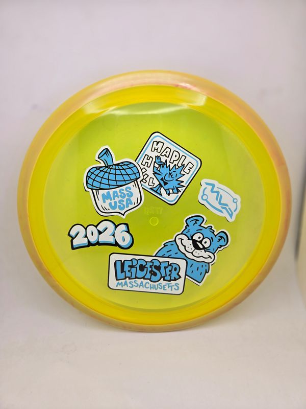 Axiom Discs MVP OPEN 2026 Proton Aspect Yellow with Swirly Orange Rim 172g