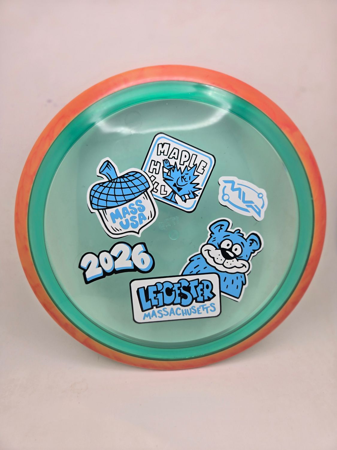 Axiom Discs MVP OPEN 2026 Proton Aspect Teal with Swirly Orange Rim 172g