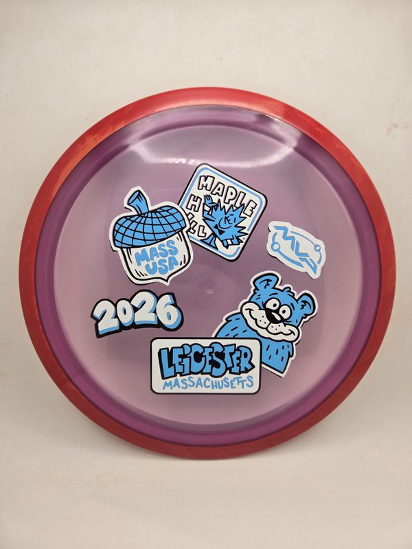Axiom Discs MVP OPEN 2026 Proton Aspect Purple with Swirly Red/Orange Rim 172g