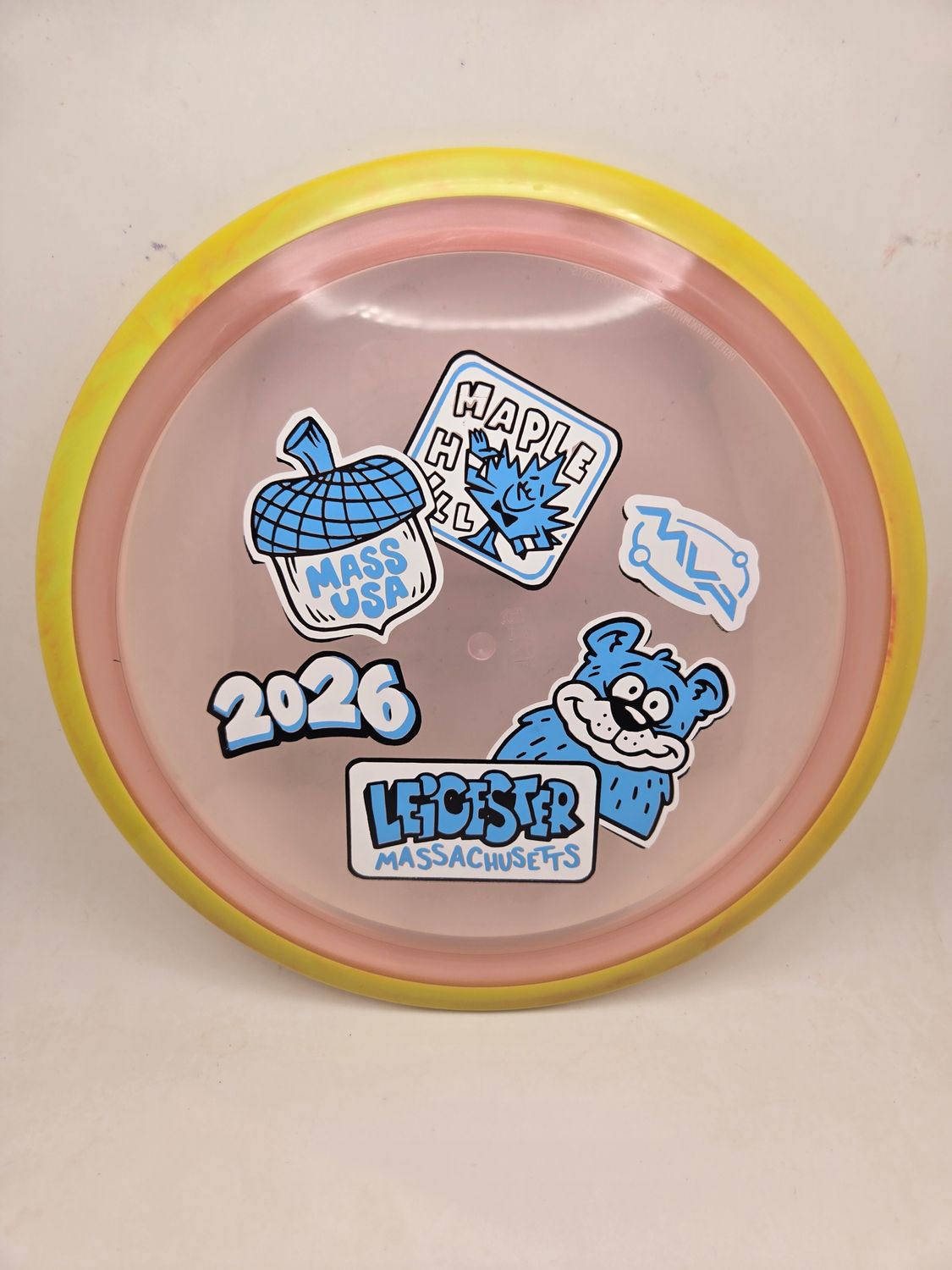 Axiom Discs MVP OPEN 2026 Proton Aspect Pink with Yellow Rim 172g
