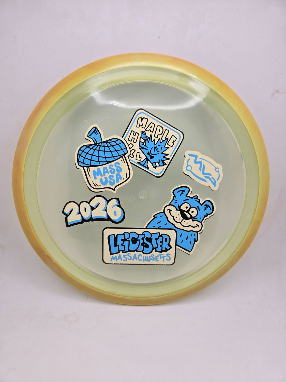 Axiom Discs MVP OPEN 2026 Proton Aspect Clear Yellow with Yellow Rim 172g