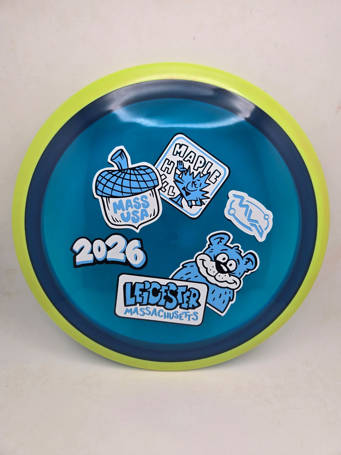 Axiom Discs MVP OPEN 2026 Proton Aspect Blue with Dayglow Yellow Rim 173g