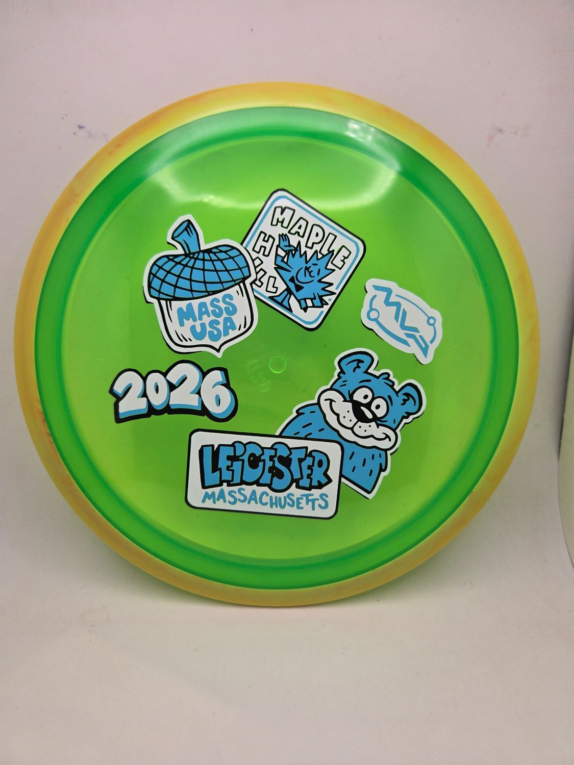 Axiom Discs MVP OPEN 2026 Proton Aspect Dayglow Green with Yellow Rim 172g