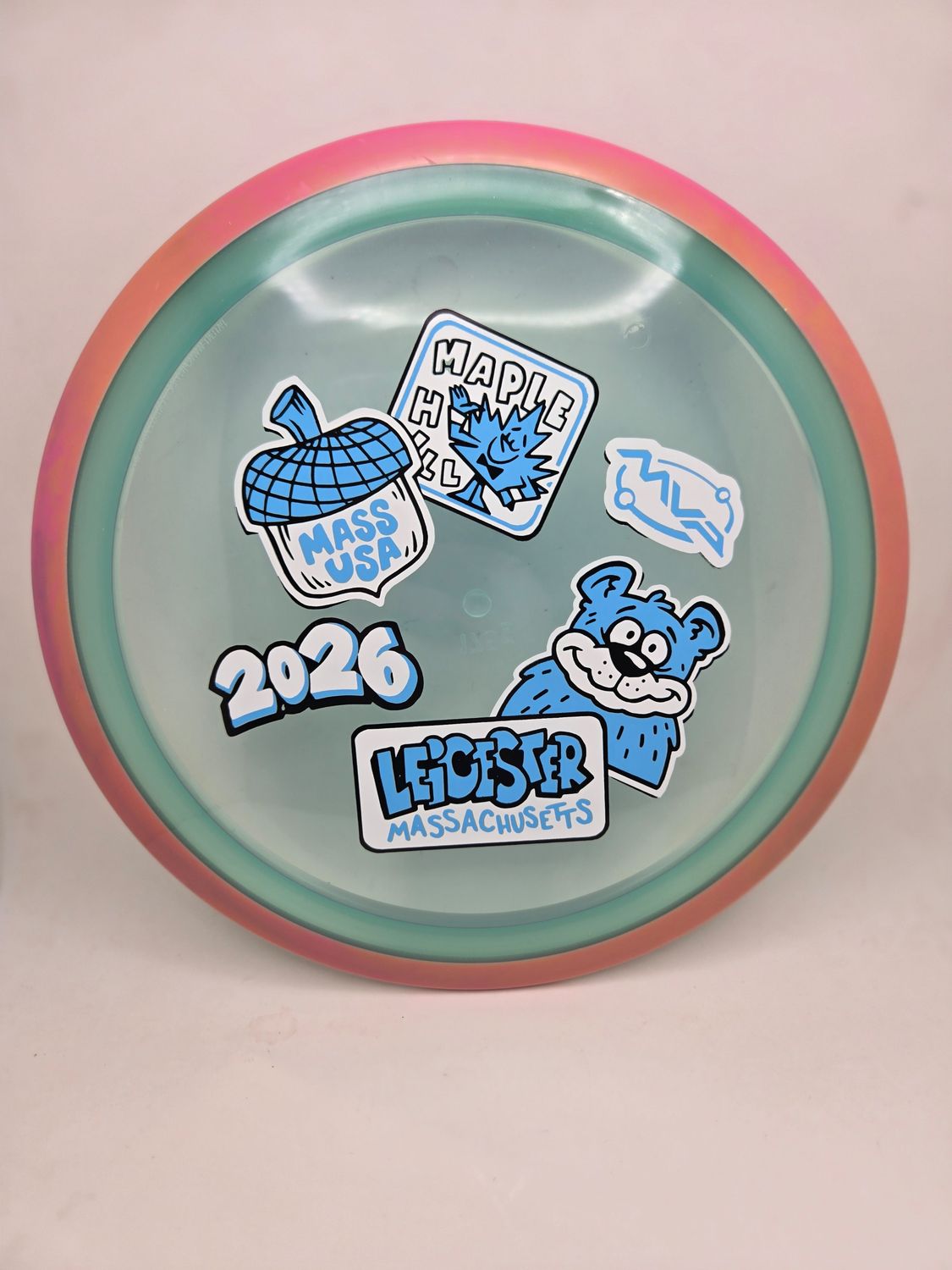Axiom Discs MVP OPEN 2026 Proton Aspect Teal with Pink Rim 175g