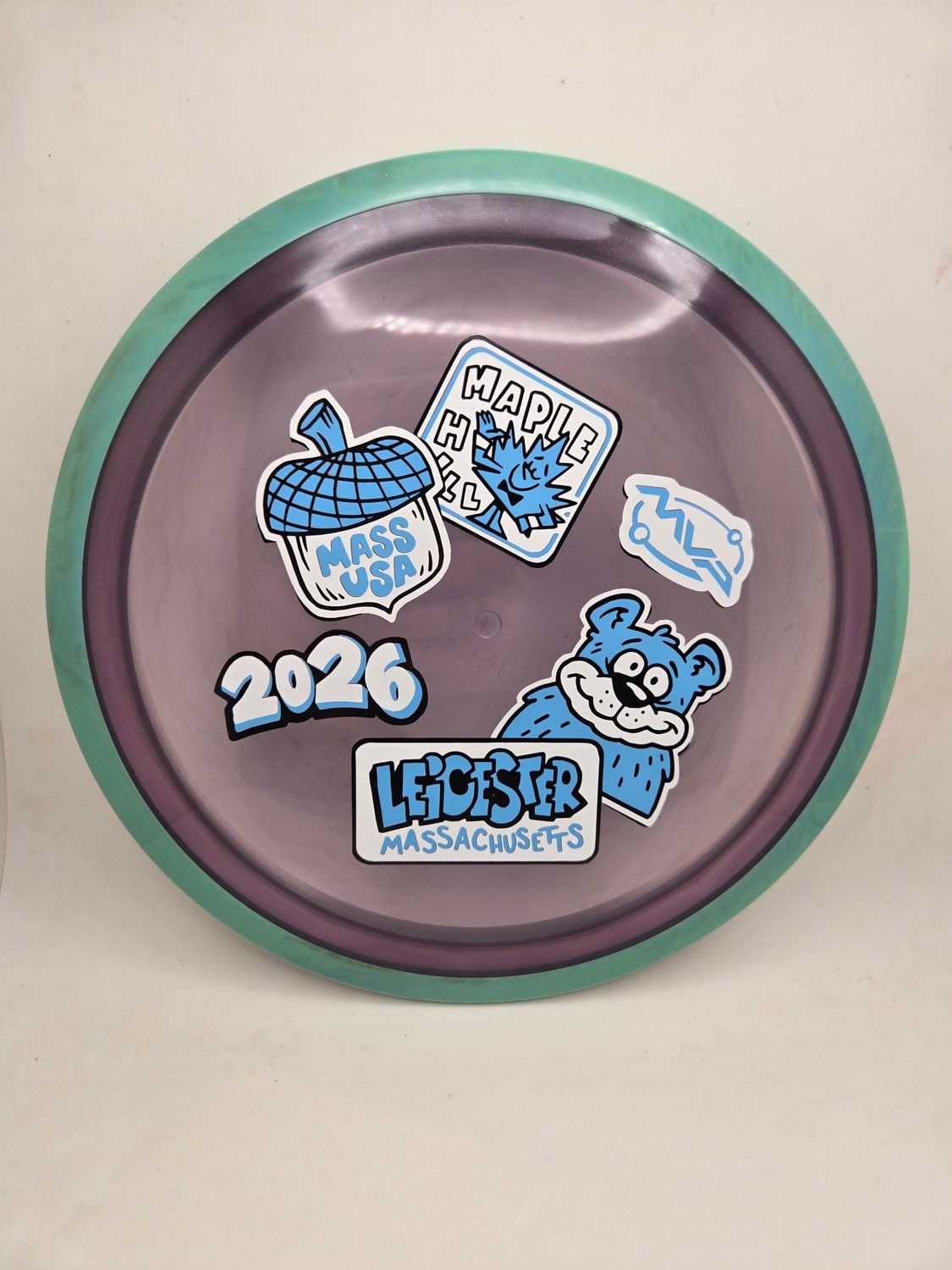 Axiom Discs MVP OPEN 2026 Proton Aspect Purple with Teal Rim 172g