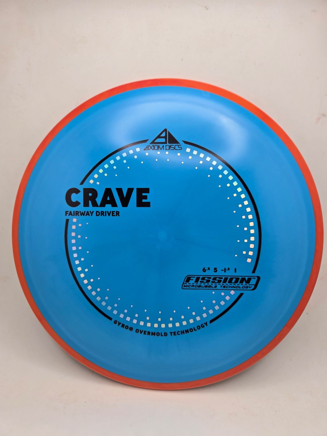 Axiom Discs Fission Crave Blue with Red Rim 147g