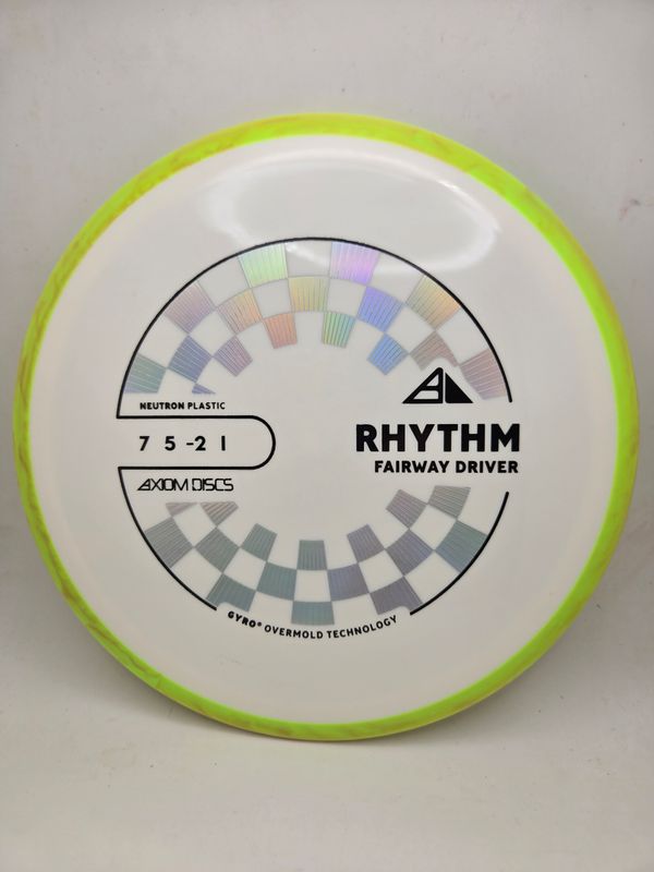 Axiom Discs Neutron Rhythm White with Swirly Green Rim 167g