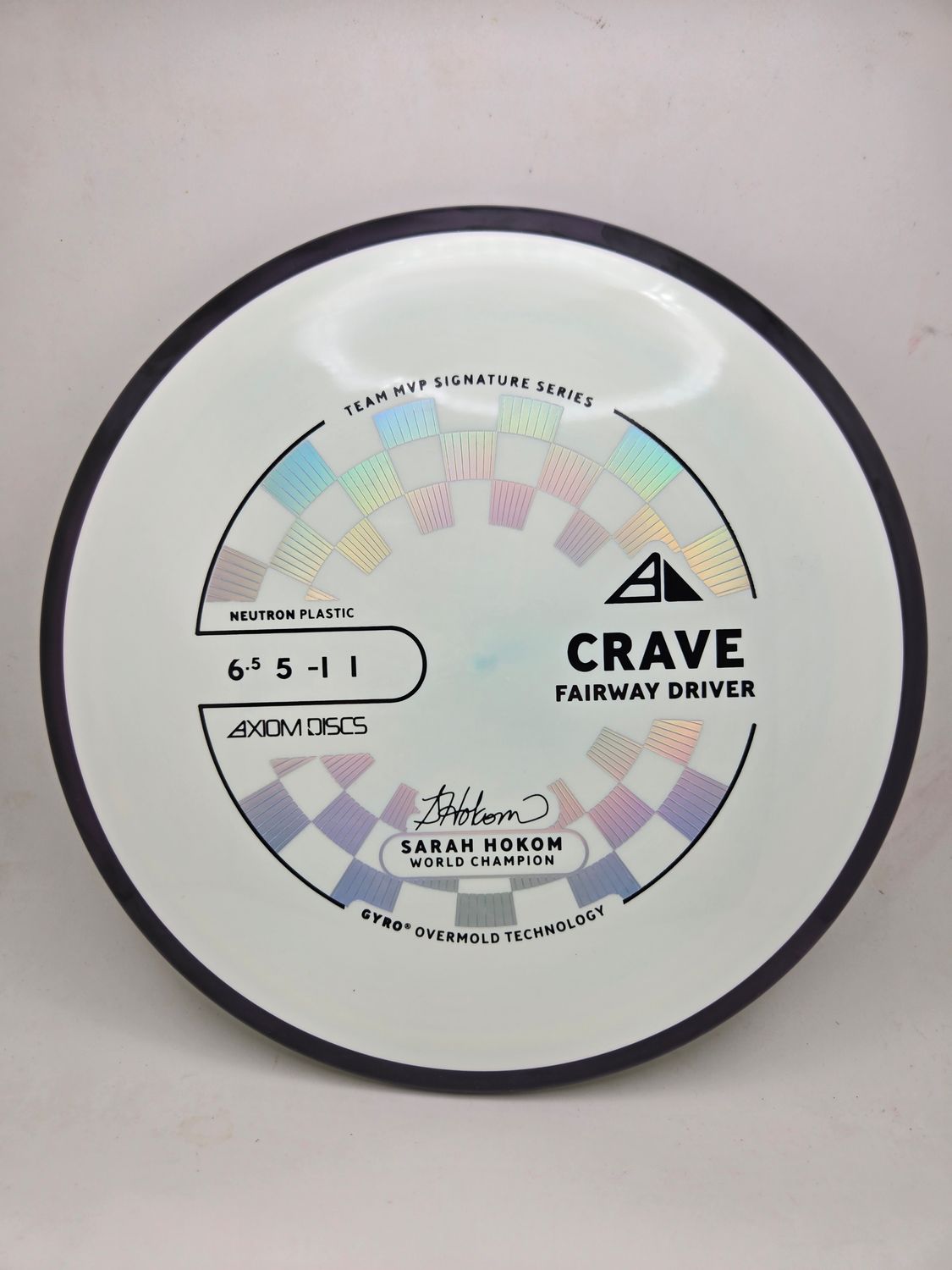 Axiom Discs Neutron Crave Sarah Hokom White with Black Rim 163g