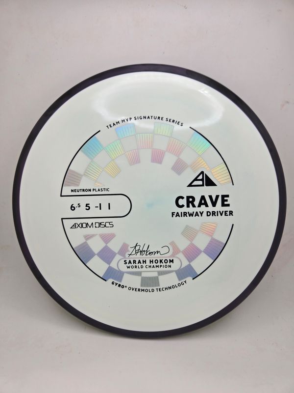 Axiom Discs Neutron Crave Sarah Hokom White with Black Rim 163g