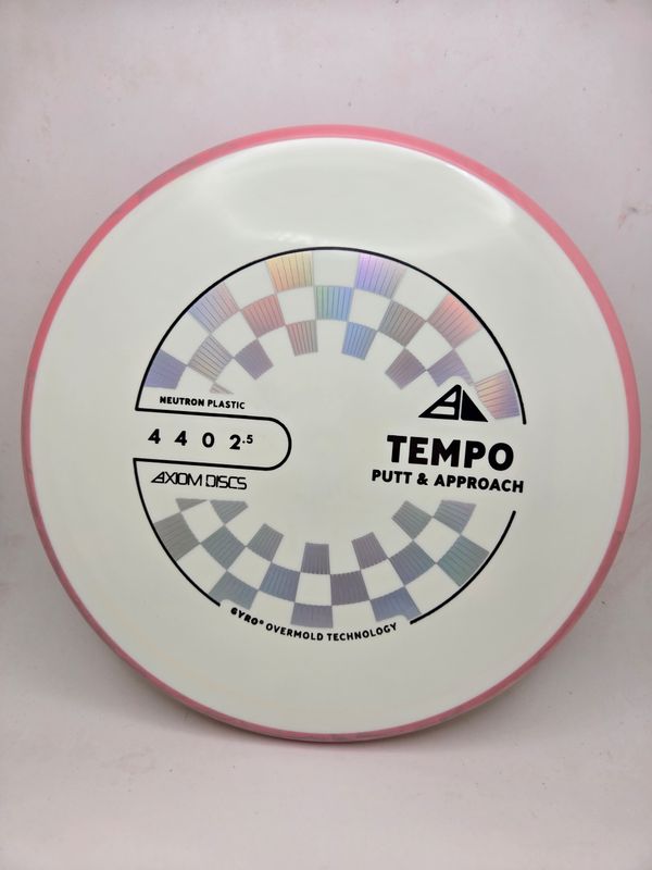 Axiom Discs Tempo Neutron White with Pink Rim 175g