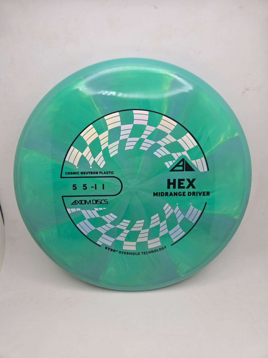 Axiom Discs Hex Cosmic Neutron Green with Green Rim 175g