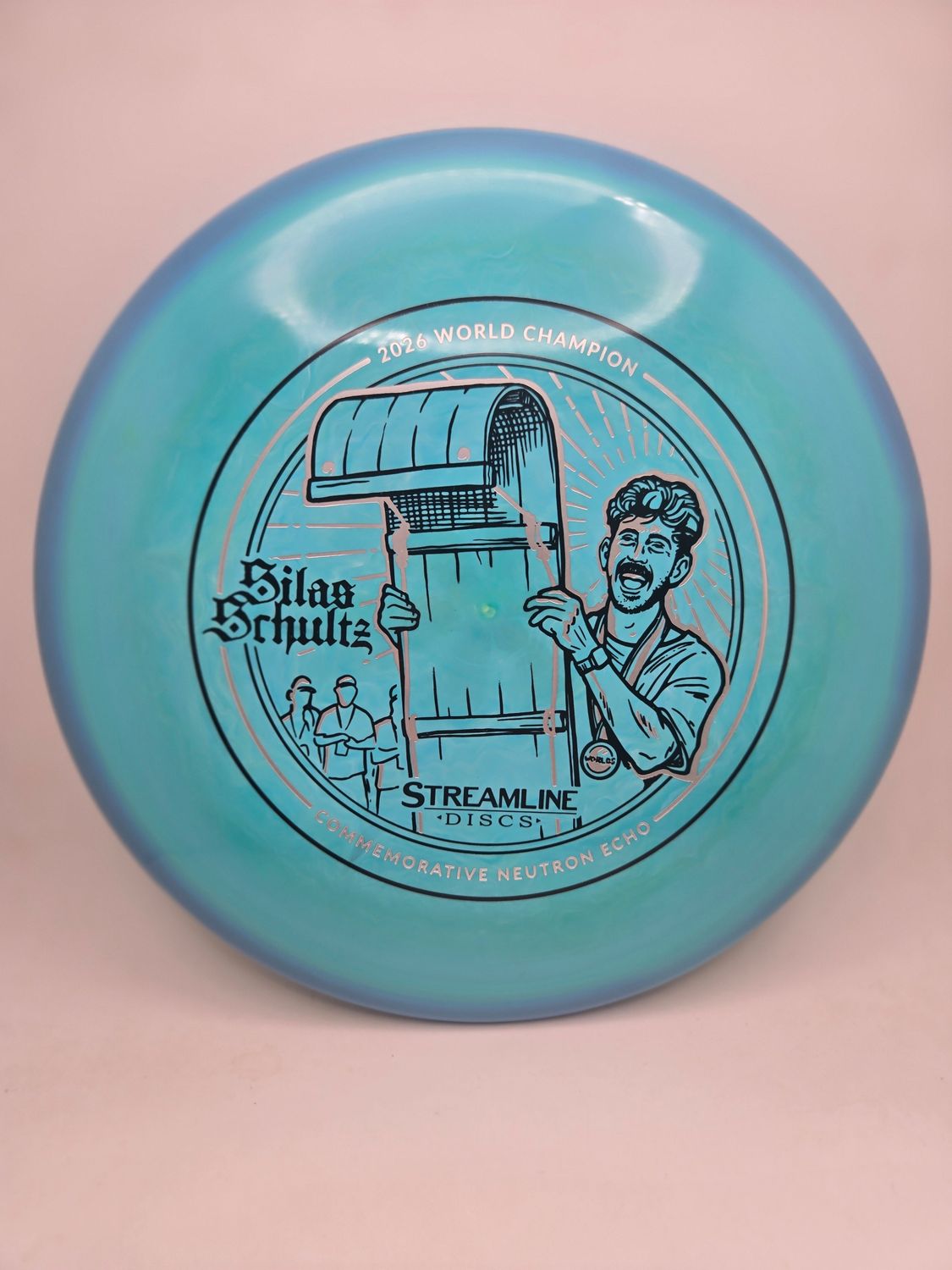 Streamline Discs Streamline Neutron Echo - Silas Schultz 2026 World Championship Commemorative Edition Teal/Blue Rim 177g