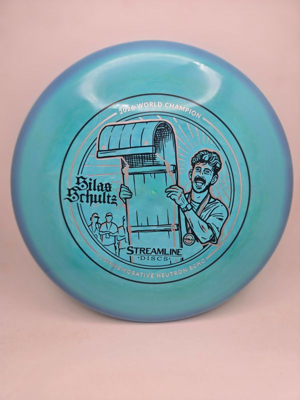 Streamline Discs Streamline Neutron Echo - Silas Schultz 2026 World Championship Commemorative Edition Teal/Blue Rim 177g
