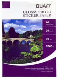 Quaff Glossy Sticker Paper (20 Sheets)