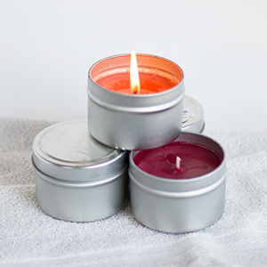 3.5 oz Soy Candle Tin Container