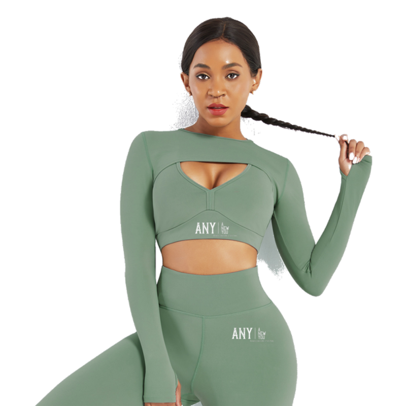 3-piece yoga pant suit