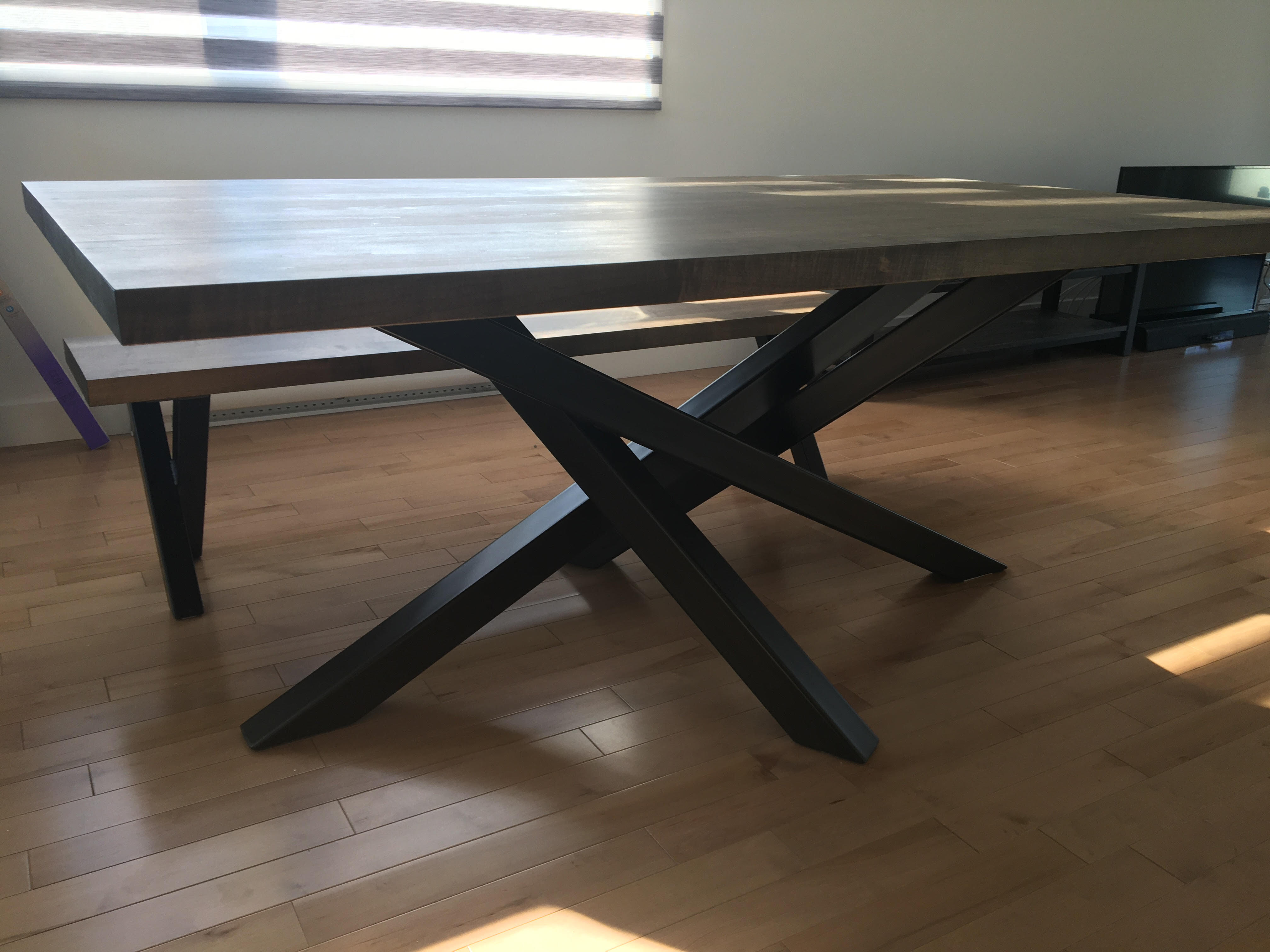 Pattes superposées pour banc  ( paire)