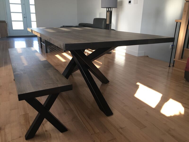 banc pattes superposées