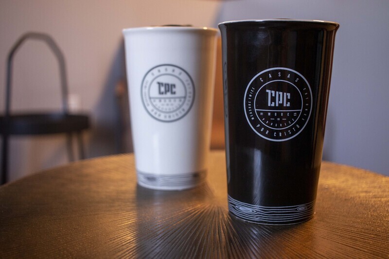 CERAMIC COFFEE TUMBLER 12OZ