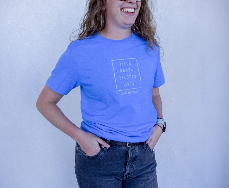 BLESSED LIVES TEE BLUE