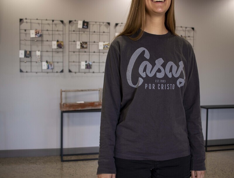 CLASSIC SCRIPT LONG-SLEEVE TEE BLACK